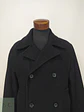 Abrigo Cruzado Peacoat en Paño de Lana Negro Talla ML - Miniatura 3