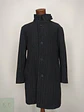 Abrigo Largo de Lana en Espiga Gris Marengo Talla XL - Miniatura 2