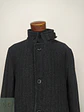Abrigo Largo de Lana en Espiga Gris Marengo Talla XL - Miniatura 3