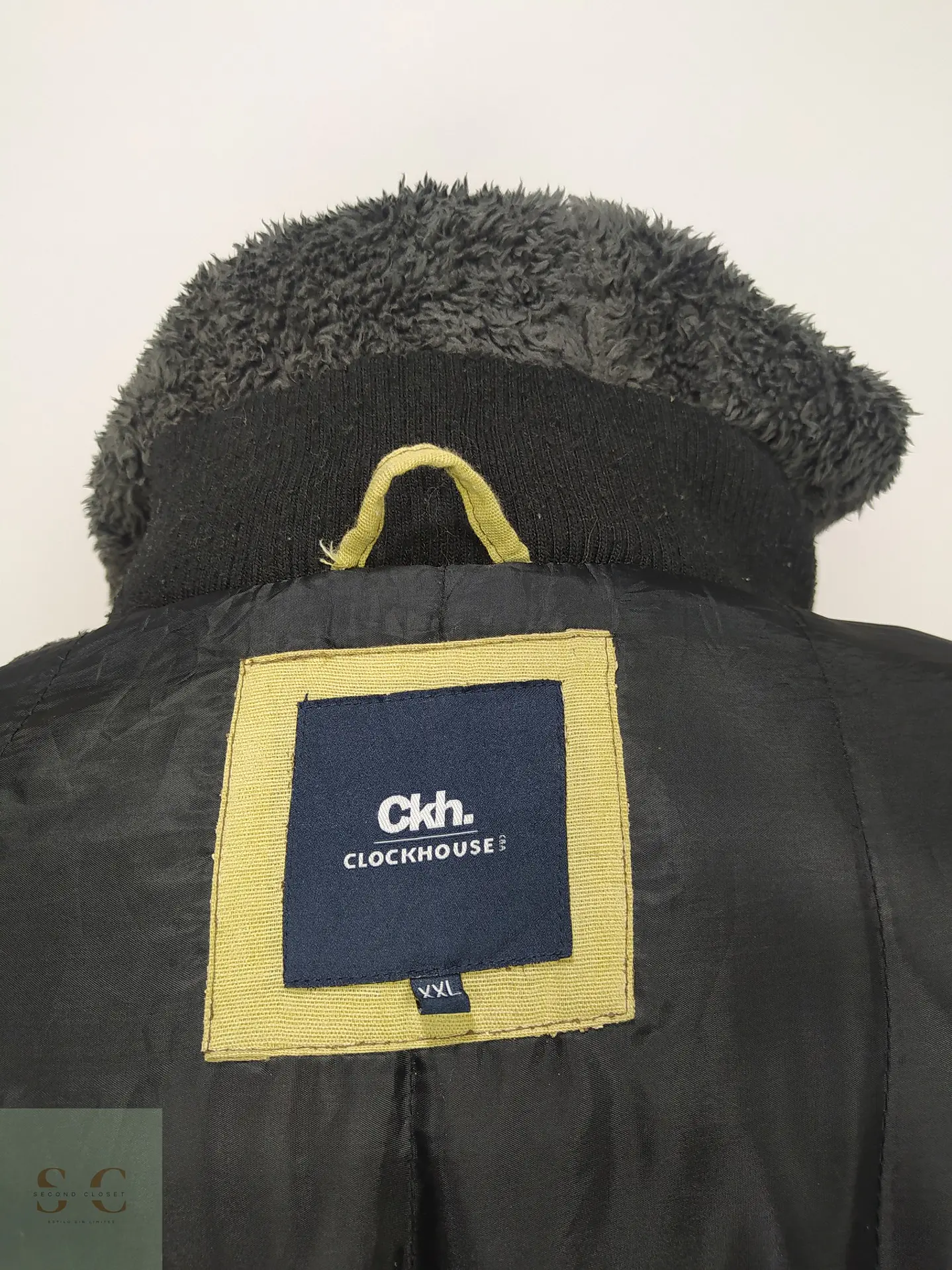 Chaqueta de Paño Gris Plomo con Capucha y Alamares Talla ML 3
