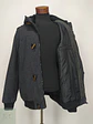 Chaqueta de Paño Gris Plomo con Capucha y Alamares Talla ML - Miniatura 8