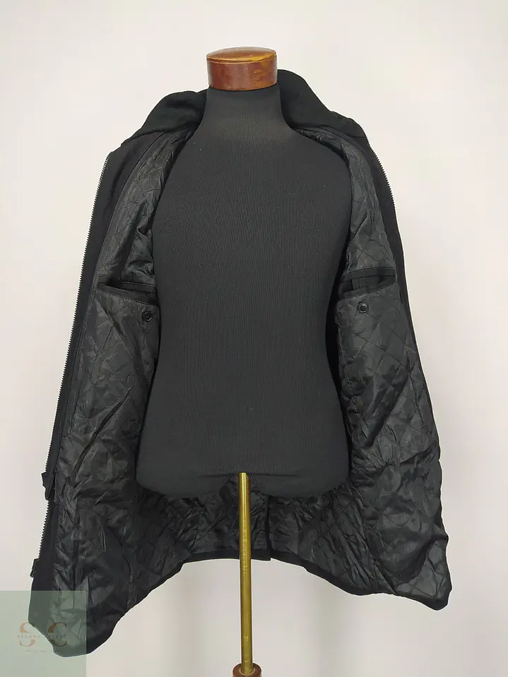 Abrigo negro Calvin Klein Detalle, descosido en la manga izquierda Talla S 7