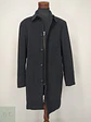Abrigo de Paño Gris Marengo con Botonadura Oculta Banana Republic Talla L - Miniatura 5