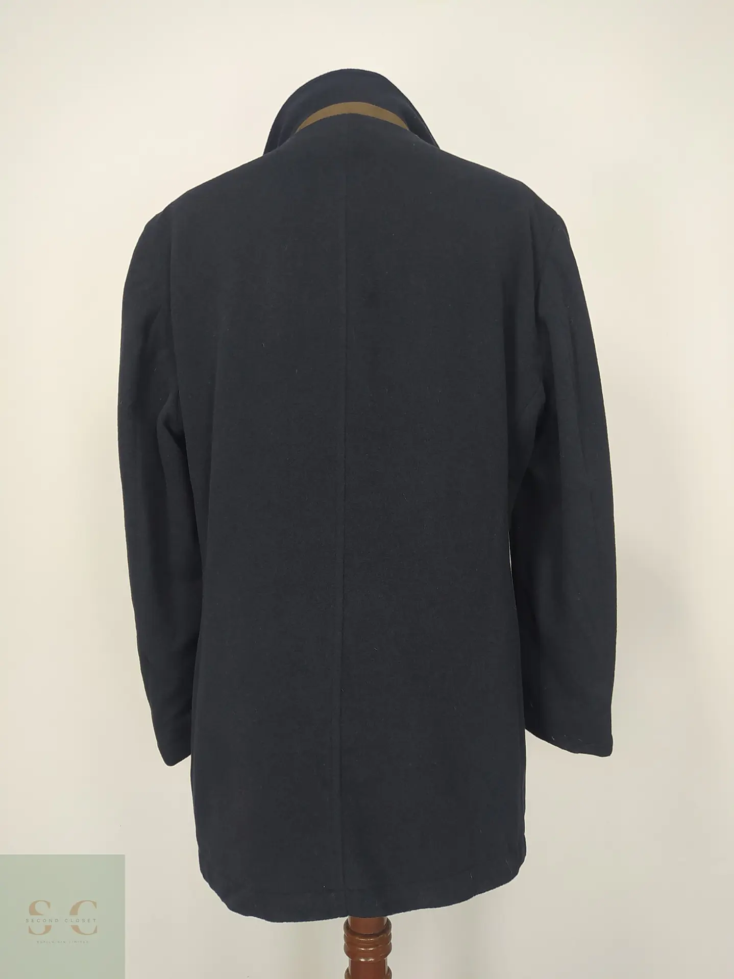 Abrigo Cruzado Militar de Paño Azul Marino Lauren Ralph Lauren Talla ML 8