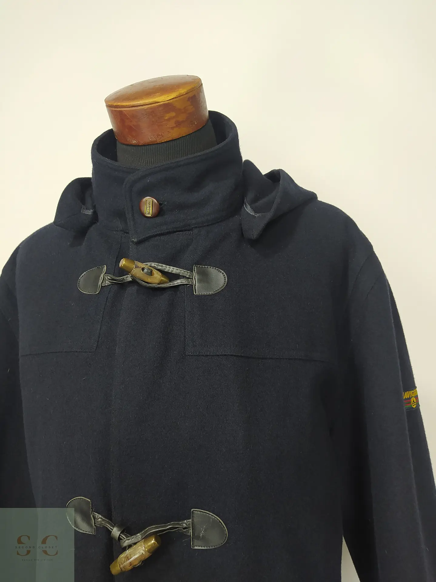 Abrigo Trenca Duffle Coat Navigare Azul Oscuro Talla XL 4