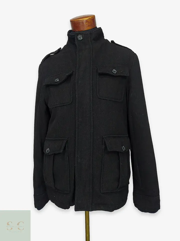 Chaquetón Utilitario de Paño Estilo Militar Merona Talla S 1