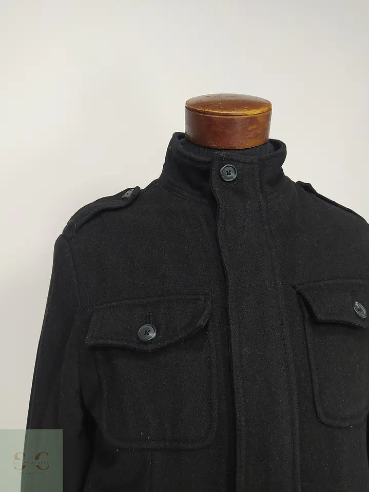 Chaquetón Utilitario de Paño Estilo Militar Merona Talla S 4