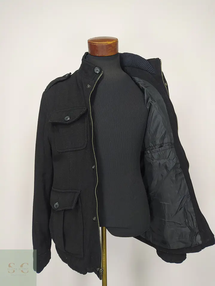 Chaquetón Utilitario de Paño Estilo Militar Merona Talla S 5