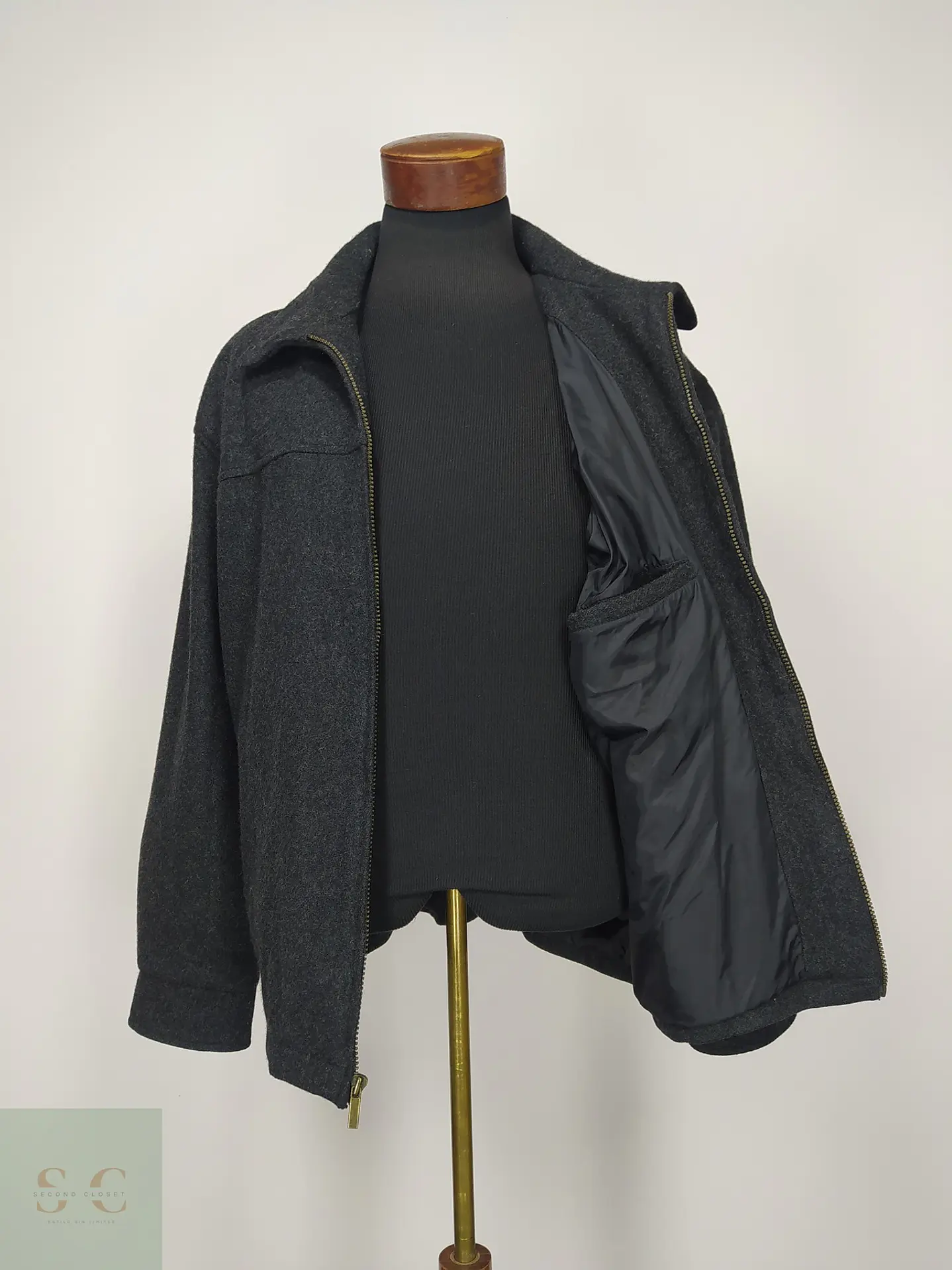 Chaqueta de Paño Gris Marengo Cherokee Talla XXL 5
