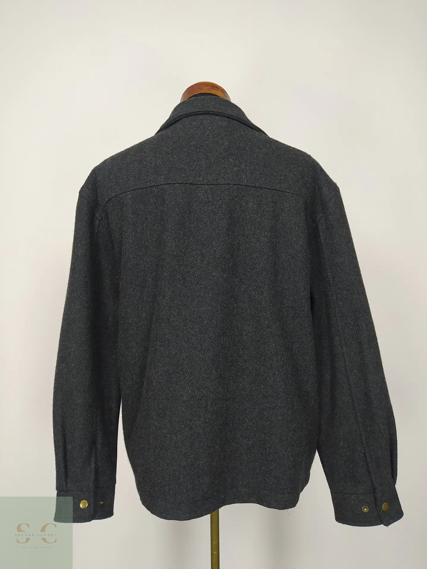 Chaqueta de Paño Gris Marengo Cherokee Talla XXL 6