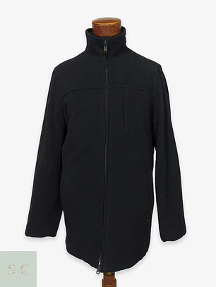 Chaquetón Minimalista de Paño con Cuello Alto Calvin Klein Talla S