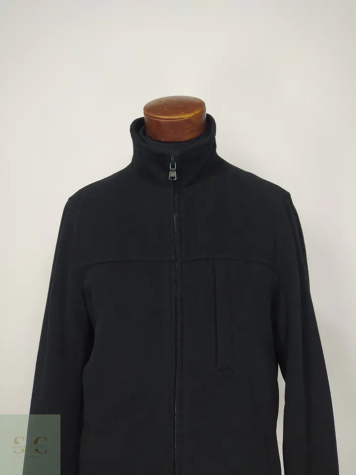 Chaquetón Minimalista de Paño con Cuello Alto Calvin Klein Talla S 3