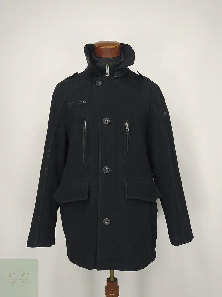 Chaquetón Utilitario de Paño Negro Camel Active Talla SM 2