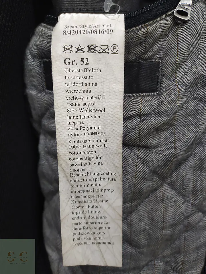 Chaquetón Utilitario de Paño Negro Camel Active Talla SM 8