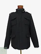 Chaquetón Estilo Militar M-65 en Paño Negro Shine High Class Talla SM - Miniatura 1
