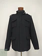 Chaquetón Estilo Militar M-65 en Paño Negro Shine High Class Talla SM - Miniatura 2