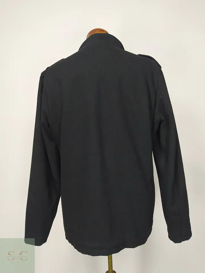 Chaquetón Estilo Militar M-65 en Paño Negro Shine High Class Talla SM 9