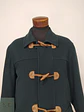Abrigo Duffle Coat Verde Forestal en Paño de Lana Charles Valentino Talla L - Miniatura 3