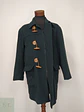 Abrigo Duffle Coat Verde Forestal en Paño de Lana Charles Valentino Talla L - Miniatura 5