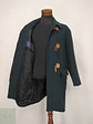Abrigo Duffle Coat Verde Forestal en Paño de Lana Charles Valentino Talla L - Miniatura 6