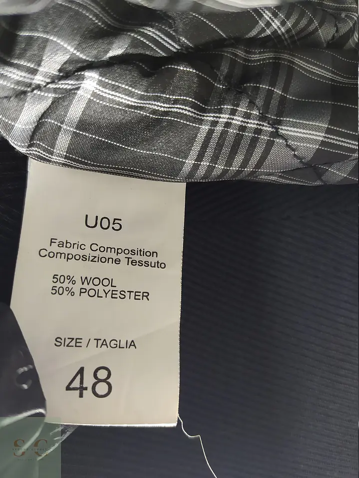 Chaquetón de Paño Marengo con Doble Cuello Urbano Papier Mais Talla SM 7