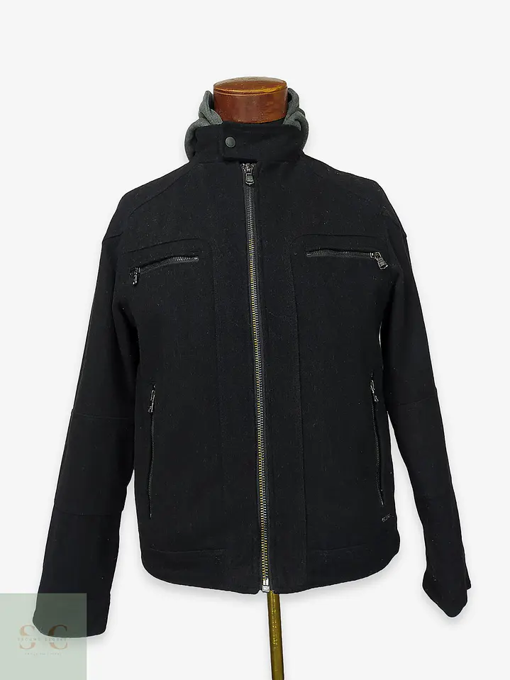 Chaqueta Urbana de Paño con Capucha Calvin Klein Talla S 1