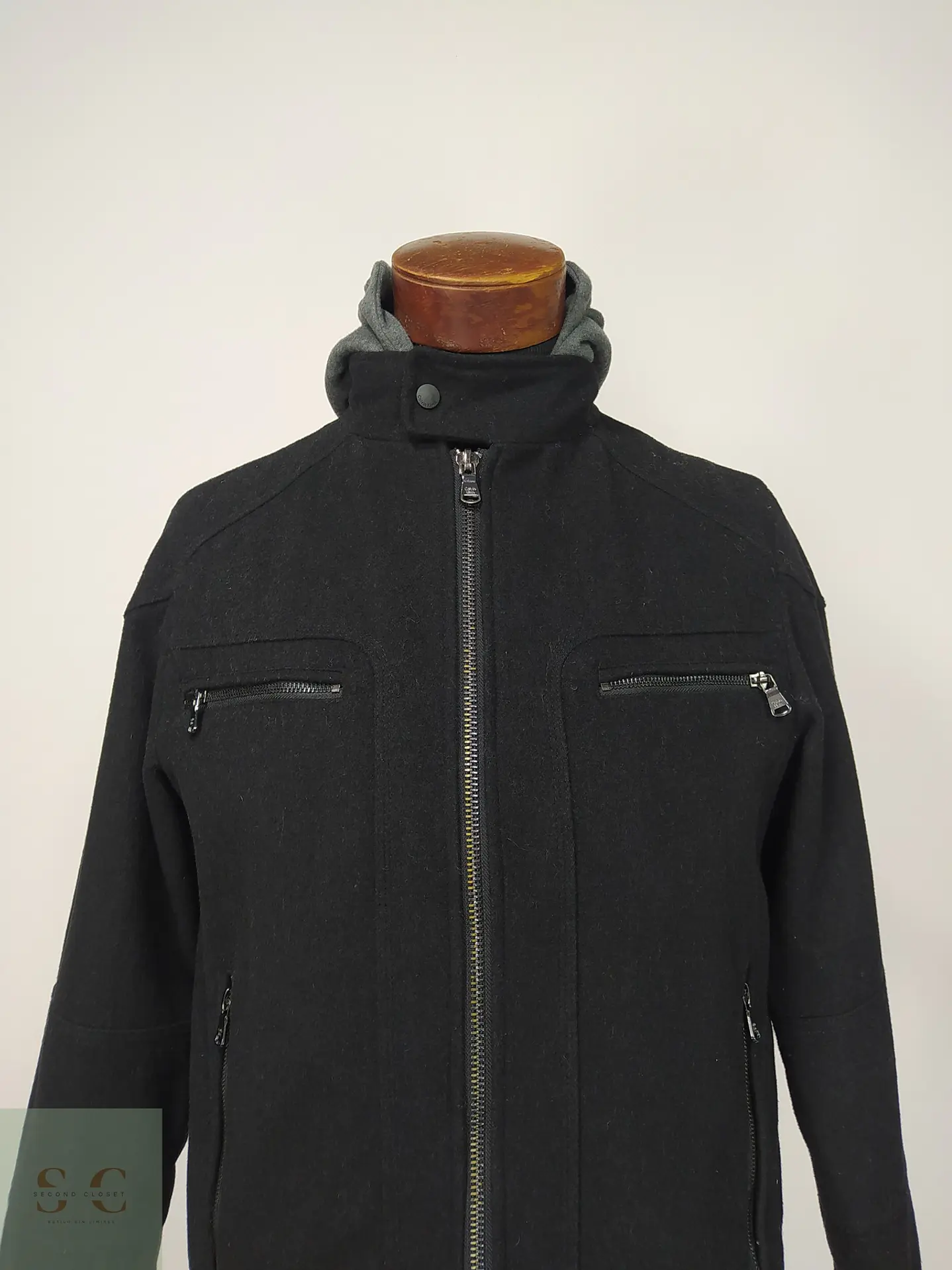 Chaqueta Urbana de Paño con Capucha Calvin Klein Talla S 3