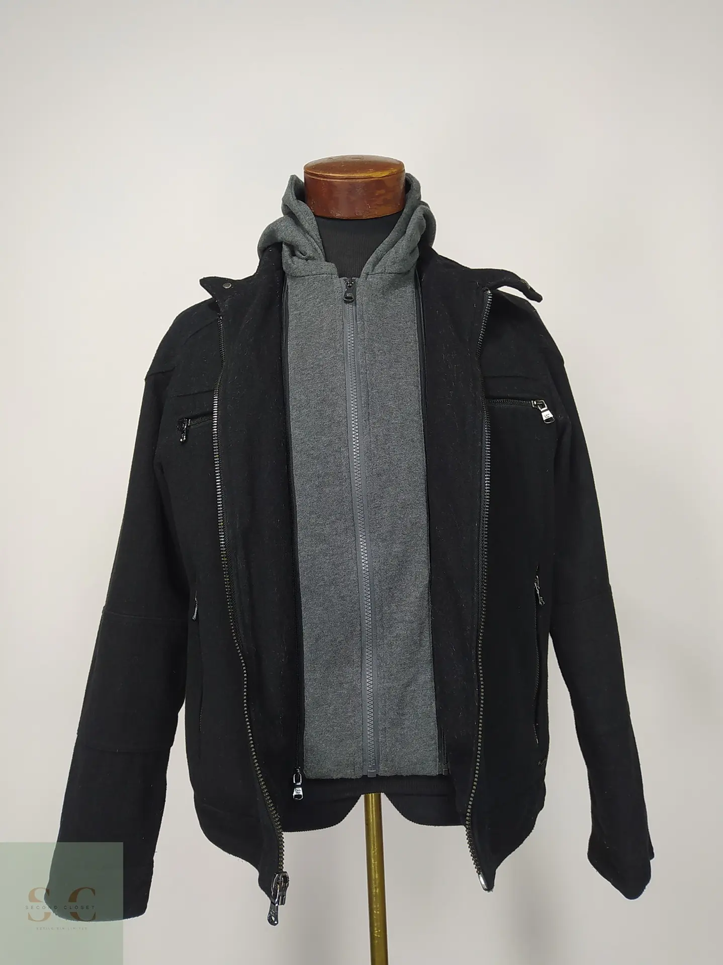 Chaqueta Urbana de Paño con Capucha Calvin Klein Talla S 5