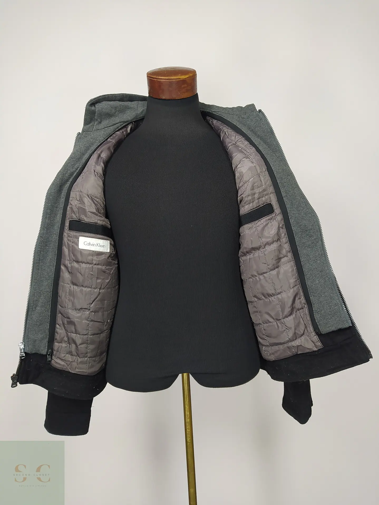 Chaqueta Urbana de Paño con Capucha Calvin Klein Talla S 6