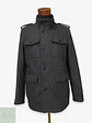 Chaquetón de Paño Estilo Militar Gris Plomo Black Rivet Talla XS - Miniatura 1