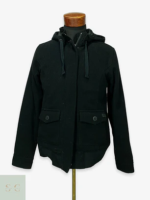 Chaqueta Bomber de Lana con Capucha Capitonada Nixon Talla S