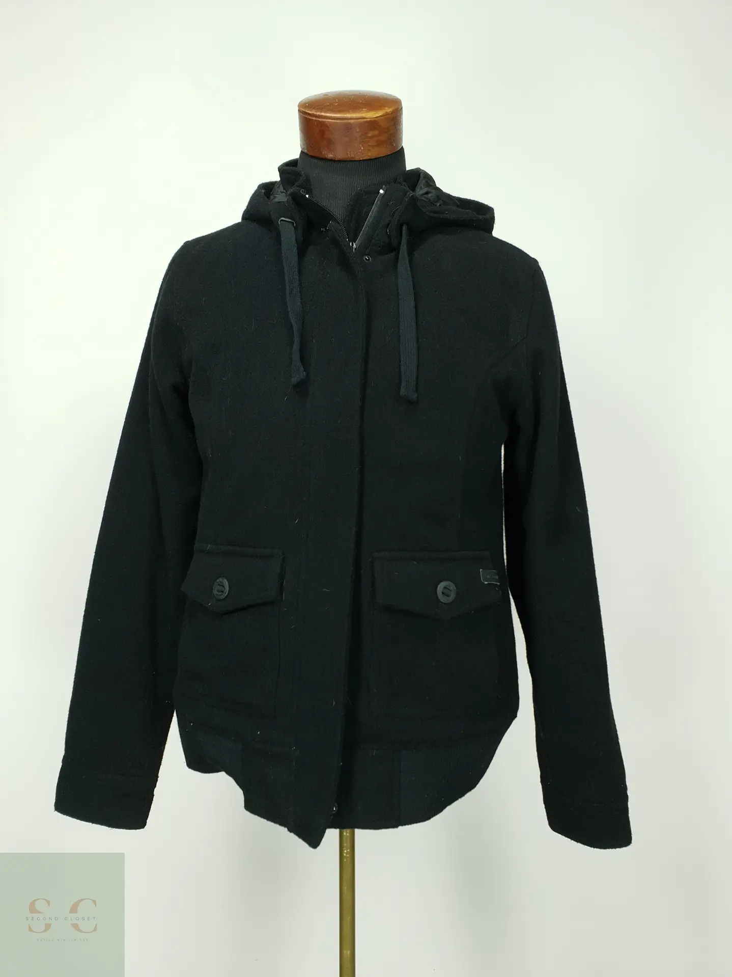 Chaqueta Bomber de Lana con Capucha Capitonada Nixon Talla S 2
