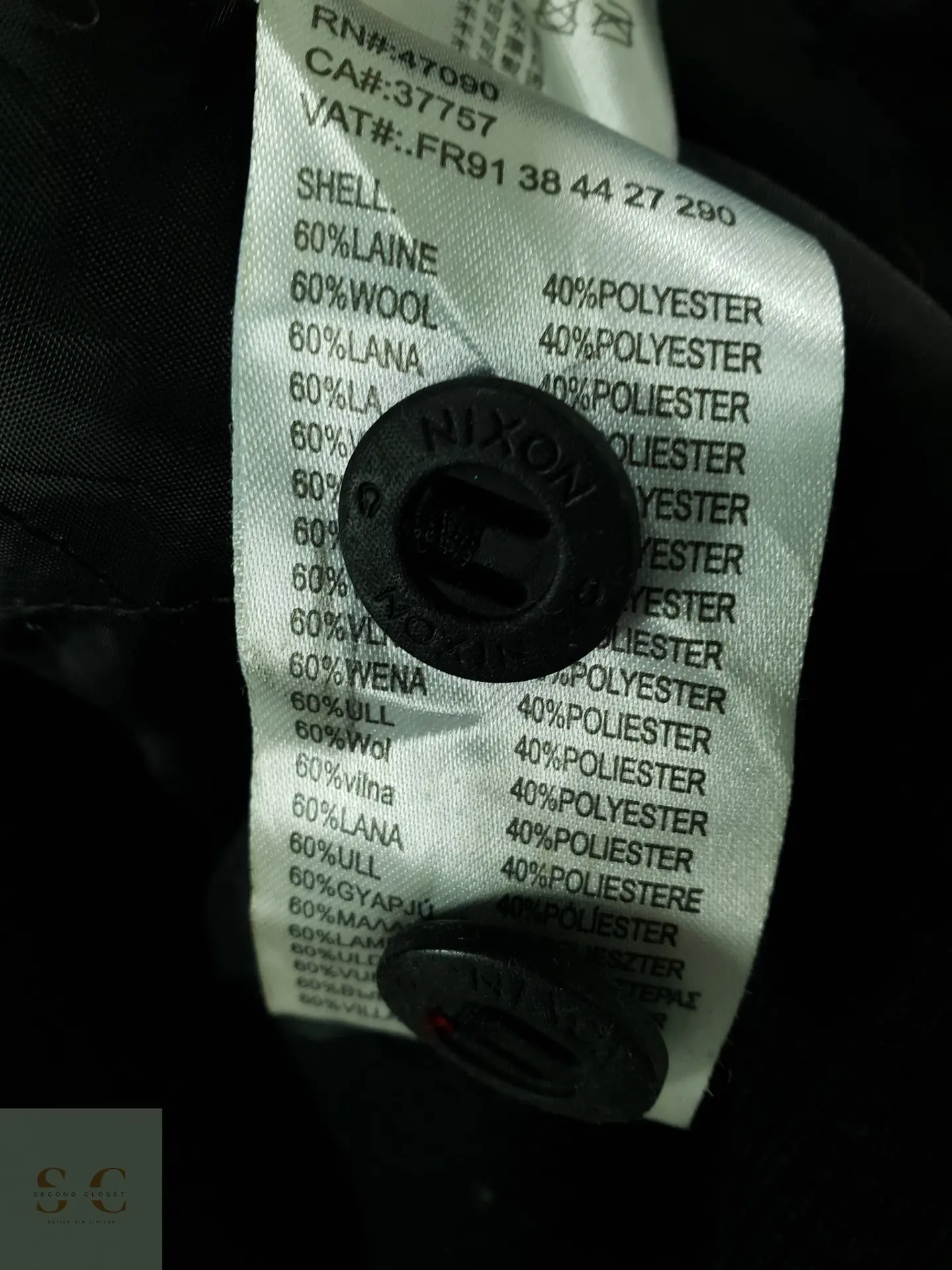 Chaqueta Bomber de Lana con Capucha Capitonada Nixon Talla S 6