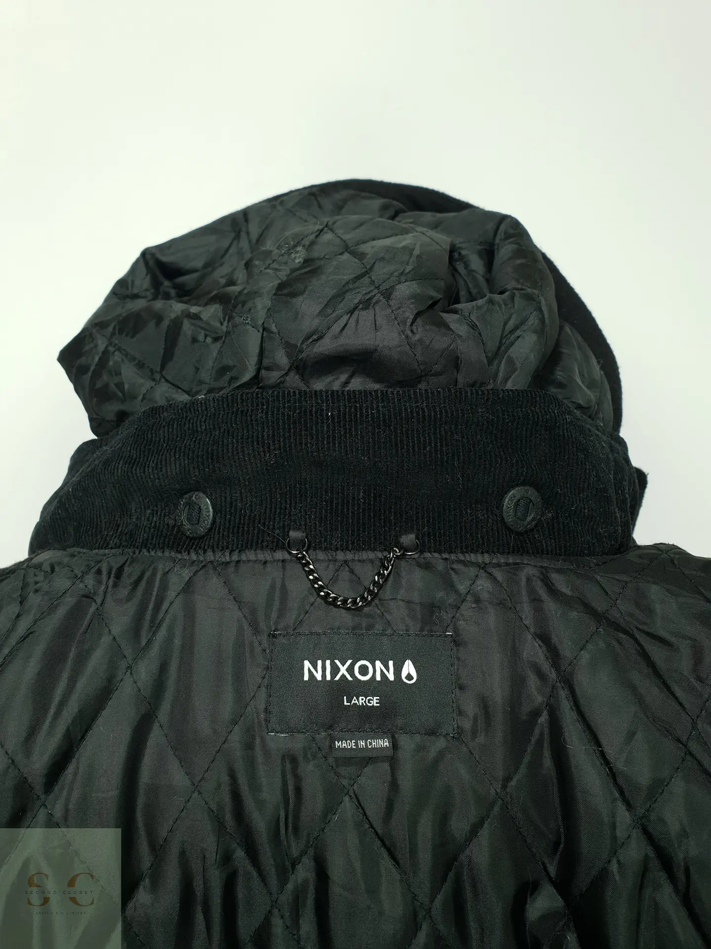 Chaqueta Bomber de Lana con Capucha Capitonada Nixon Talla S 8