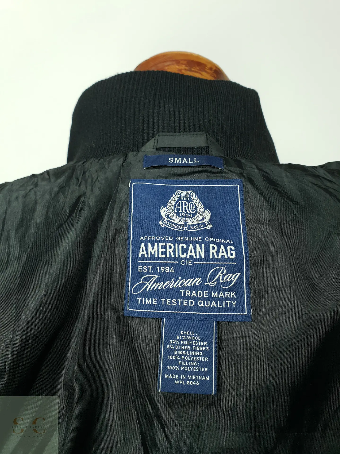 Abrigo Peacoat Cruzado de Lana Gris Plomo American Rag Talla S 9