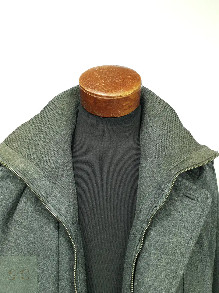 Abrigo Cruzado estilo Peacoat con Cuello Interior Tejido H&M Talla LXL 5