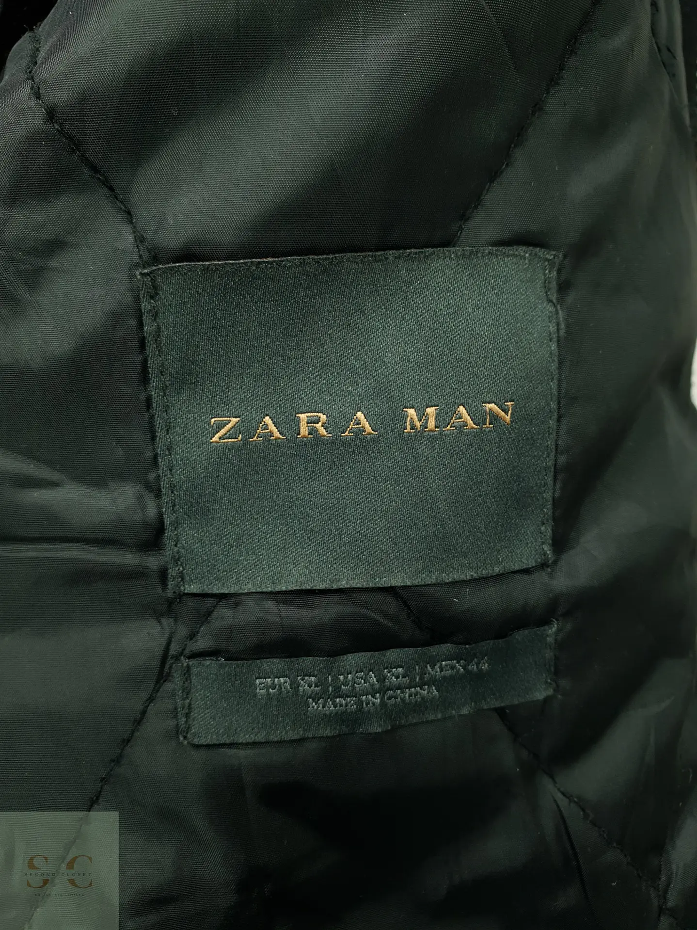 Abrigo Largo de Paño con Cuello Acanalado y Forro Acolchado ZARA MAN Talla L 7
