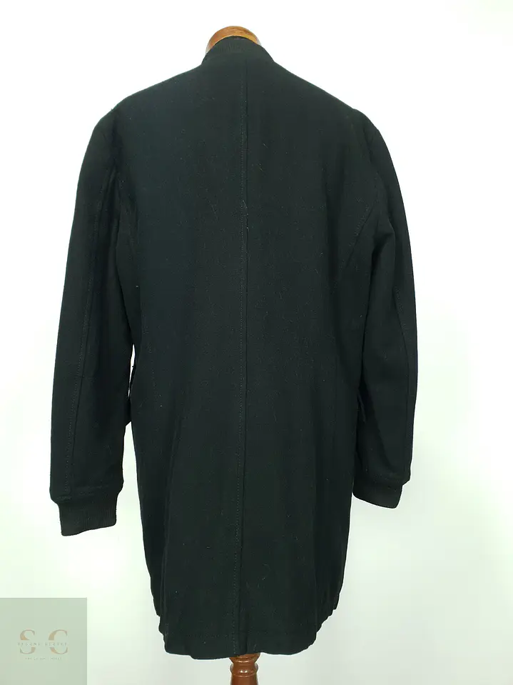 Abrigo Largo de Paño con Cuello Acanalado y Forro Acolchado ZARA MAN Talla L 9