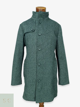 Abrigo Urbano de Paño con Cuello Alto y Pechera Acolchada Tom Tailor Talla XL