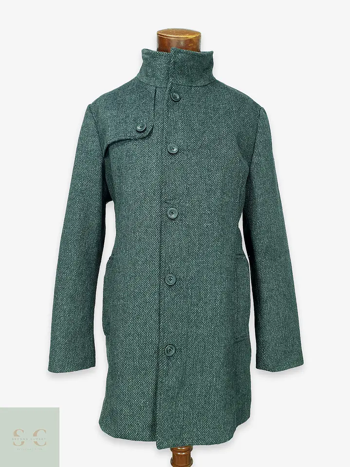 Abrigo Urbano de Paño con Cuello Alto y Pechera Acolchada Tom Tailor Talla XL 1