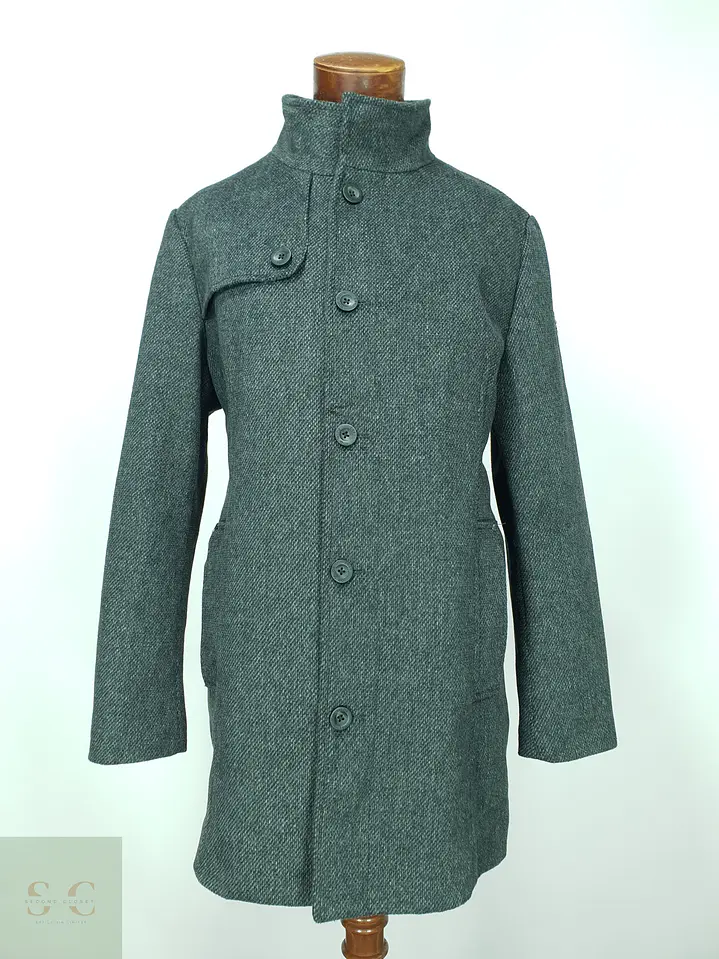 Abrigo Urbano de Paño con Cuello Alto y Pechera Acolchada Tom Tailor Talla XL 2