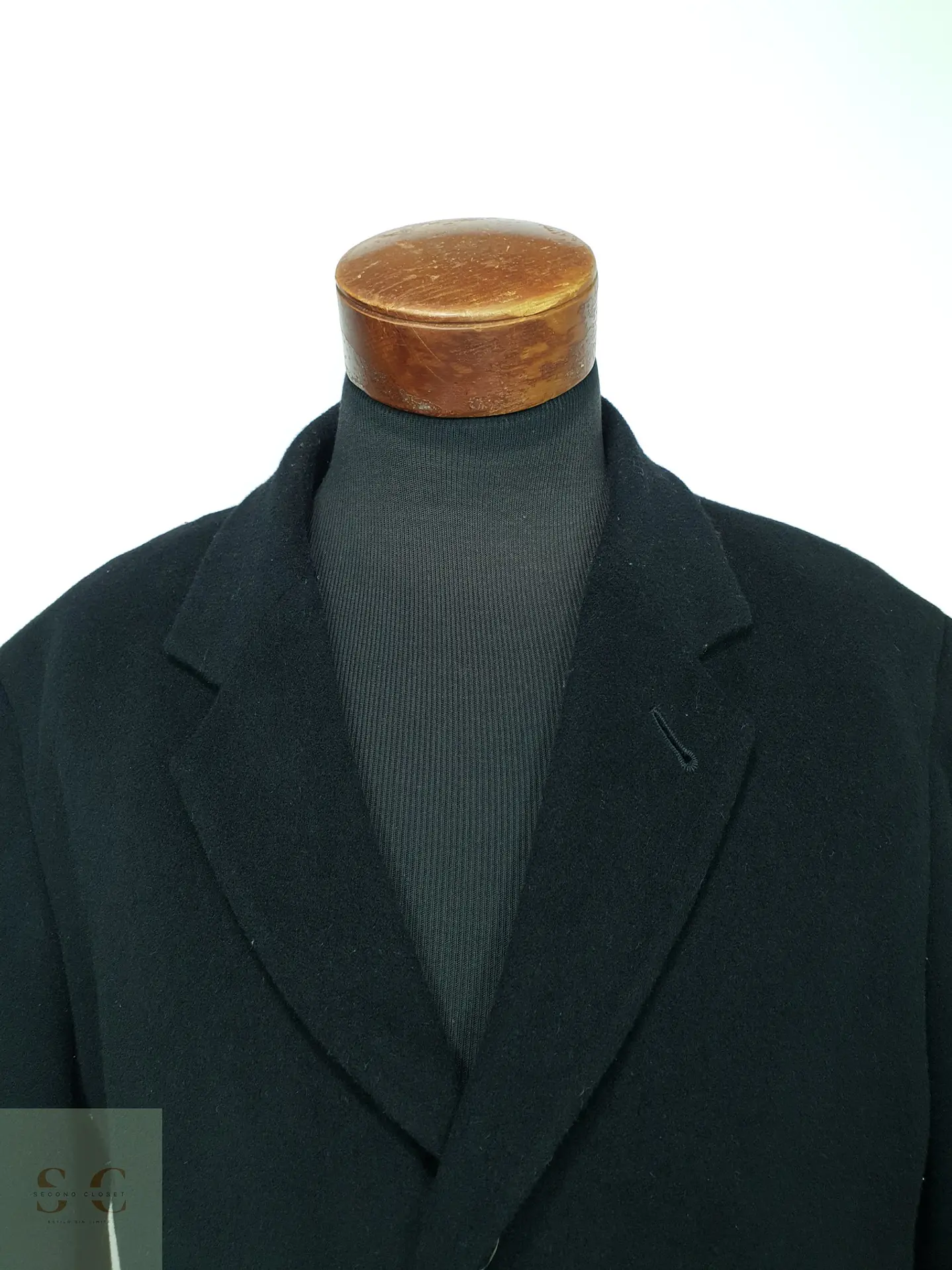 Abrigo Clásico Masculino en Paño Negro Abrams Talla XL 5