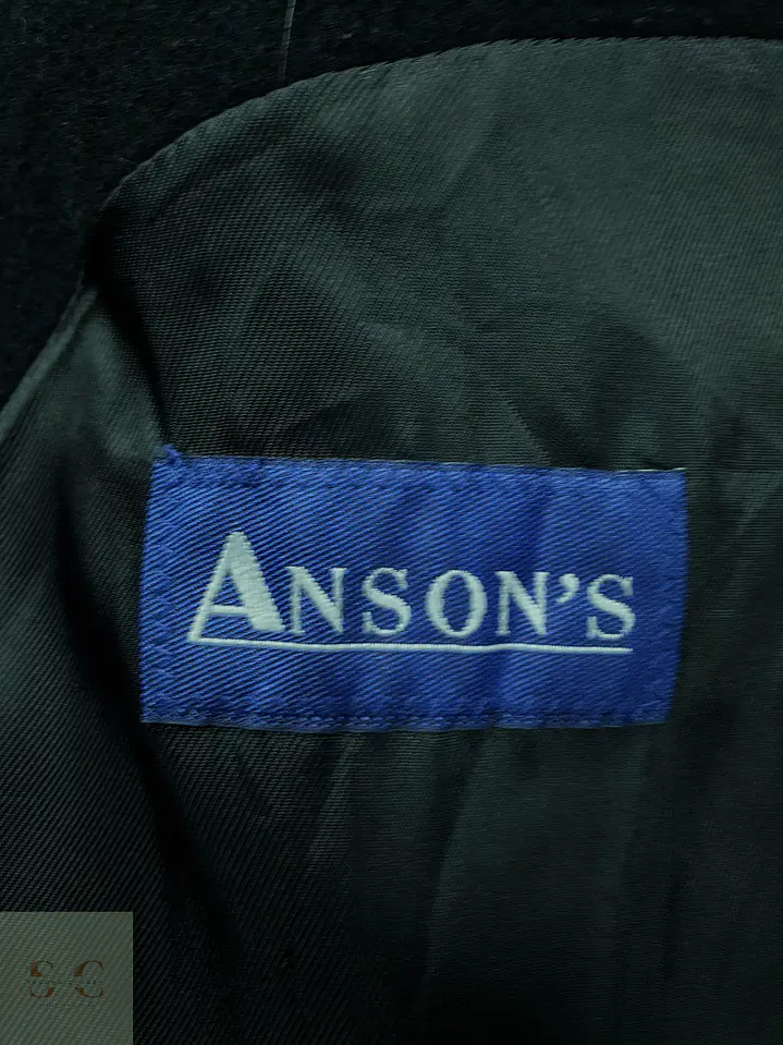 Abrigo Clásico Masculino en Paño Negro Abrams Talla XL 8