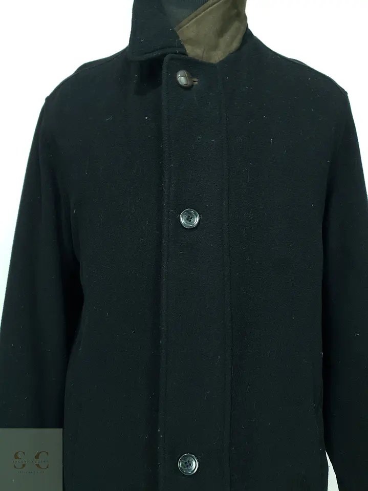 Abrigo Estructurado de Paño con Cuello Alzado Contrastante Jupiter Talla LXL 4