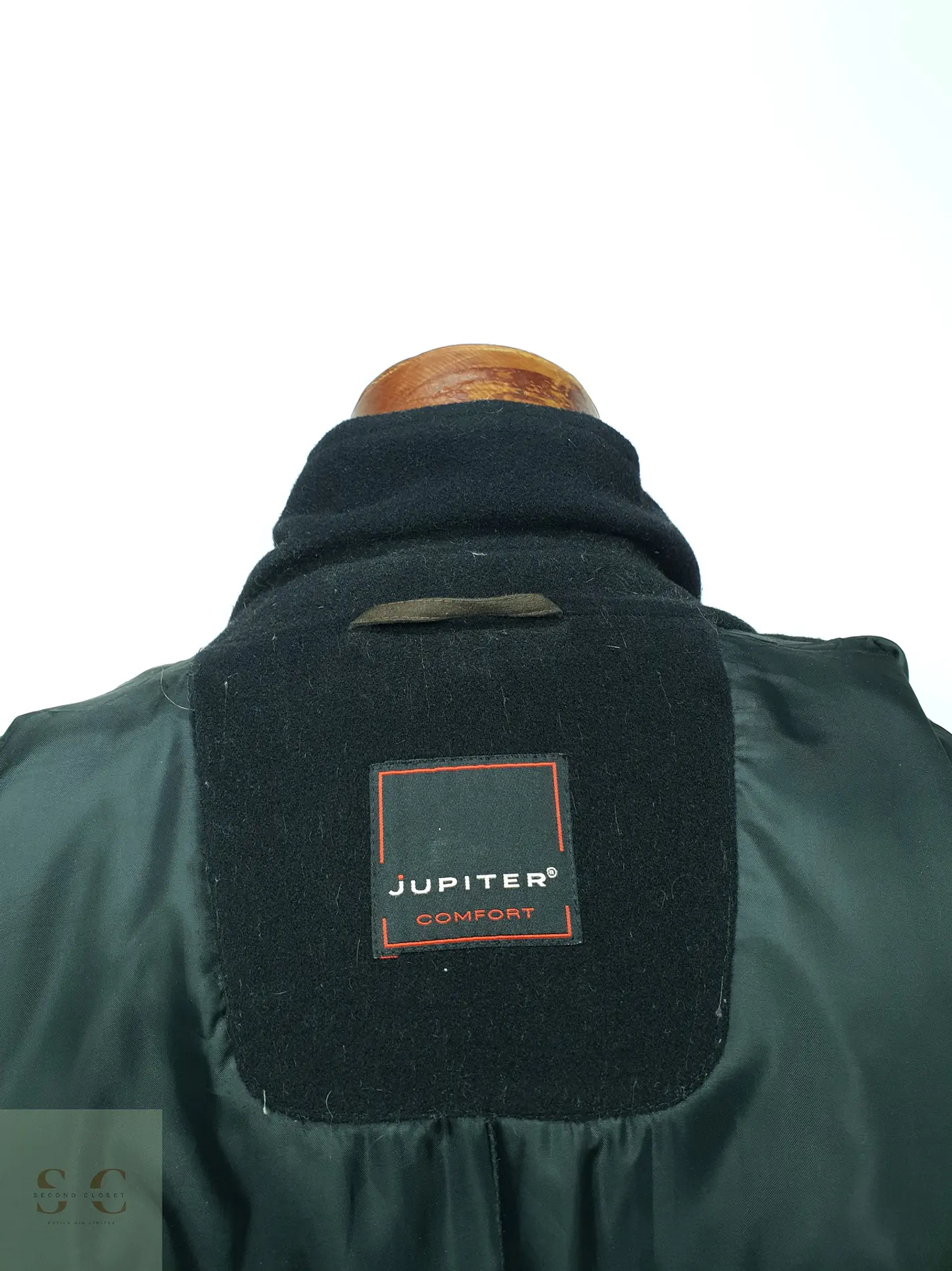 Abrigo Estructurado de Paño con Cuello Alzado Contrastante Jupiter Talla LXL 9