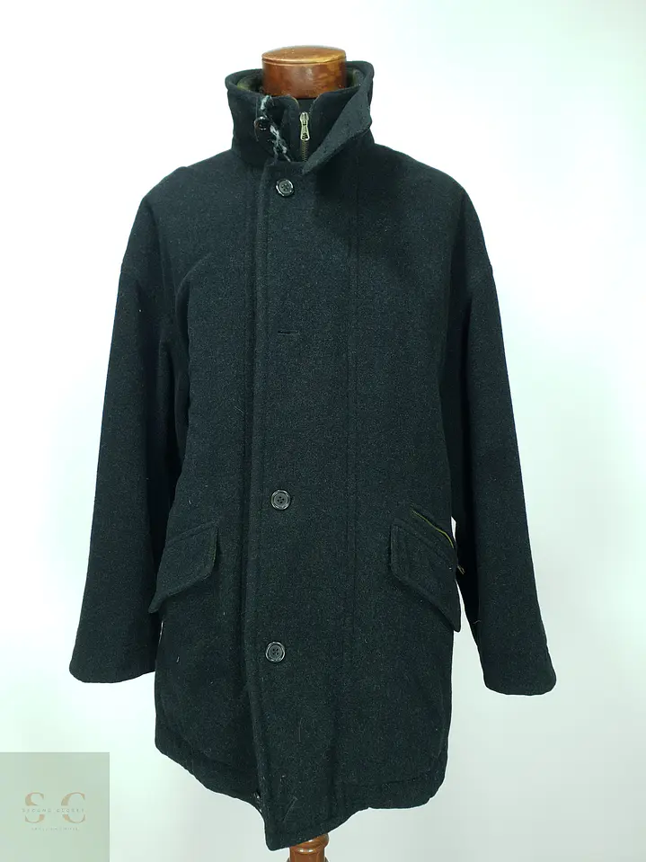 Chaquetón Clásico de Paño de Lana con Cuello Alto y Forro Tartán Aulbach Brothers Talla XXXXL 2