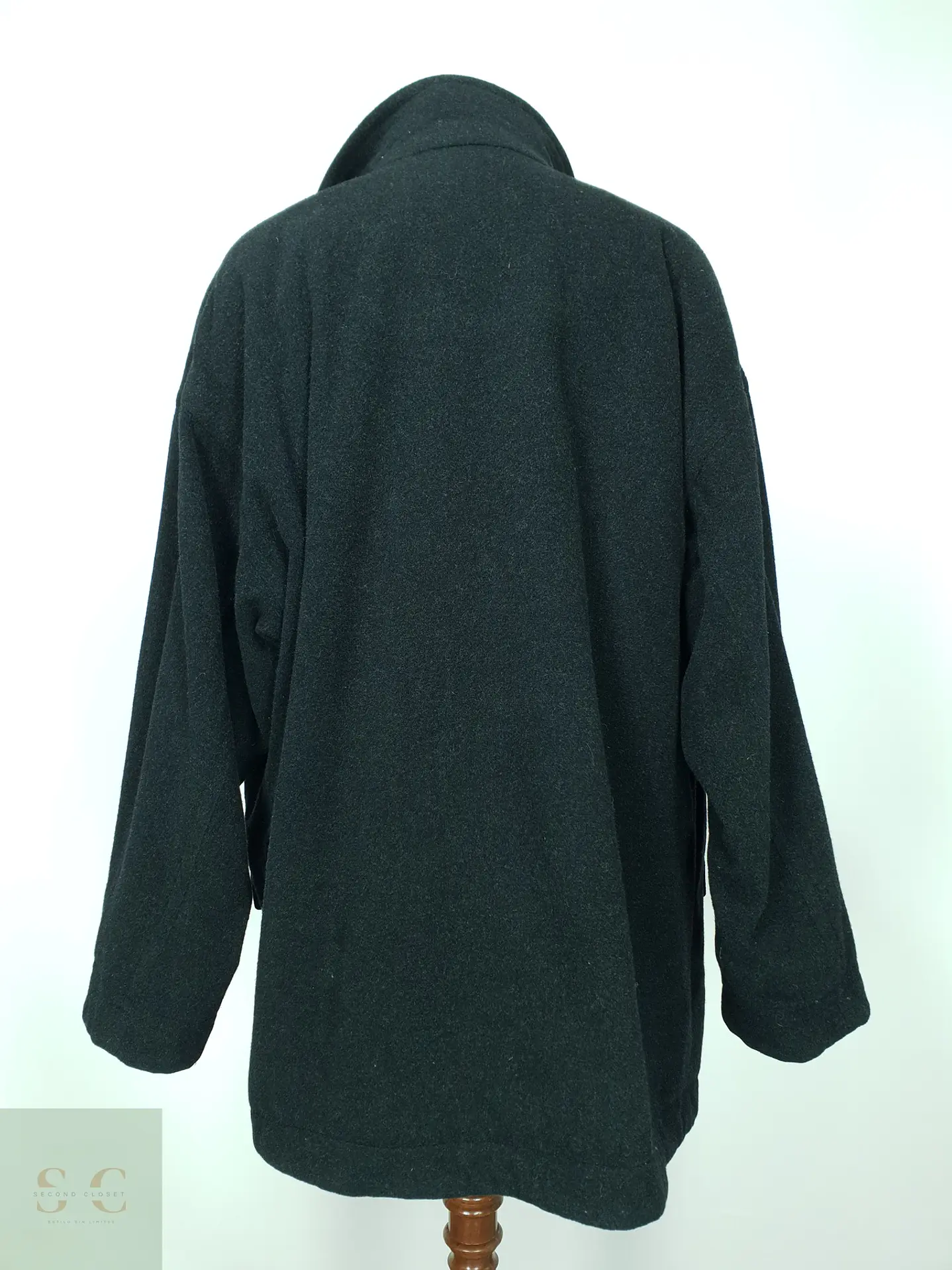 Chaquetón Clásico de Paño de Lana con Cuello Alto y Forro Tartán Aulbach Brothers Talla XXXXL 8