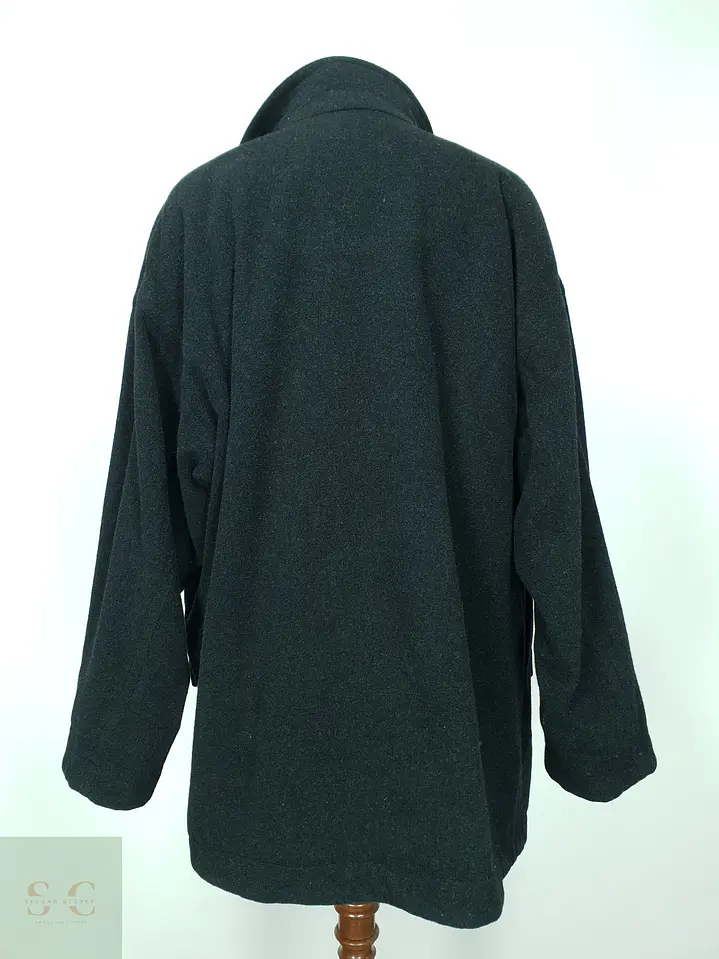 Chaquetón Clásico de Paño de Lana con Cuello Alto y Forro Tartán Aulbach Brothers Talla XXXXL 8