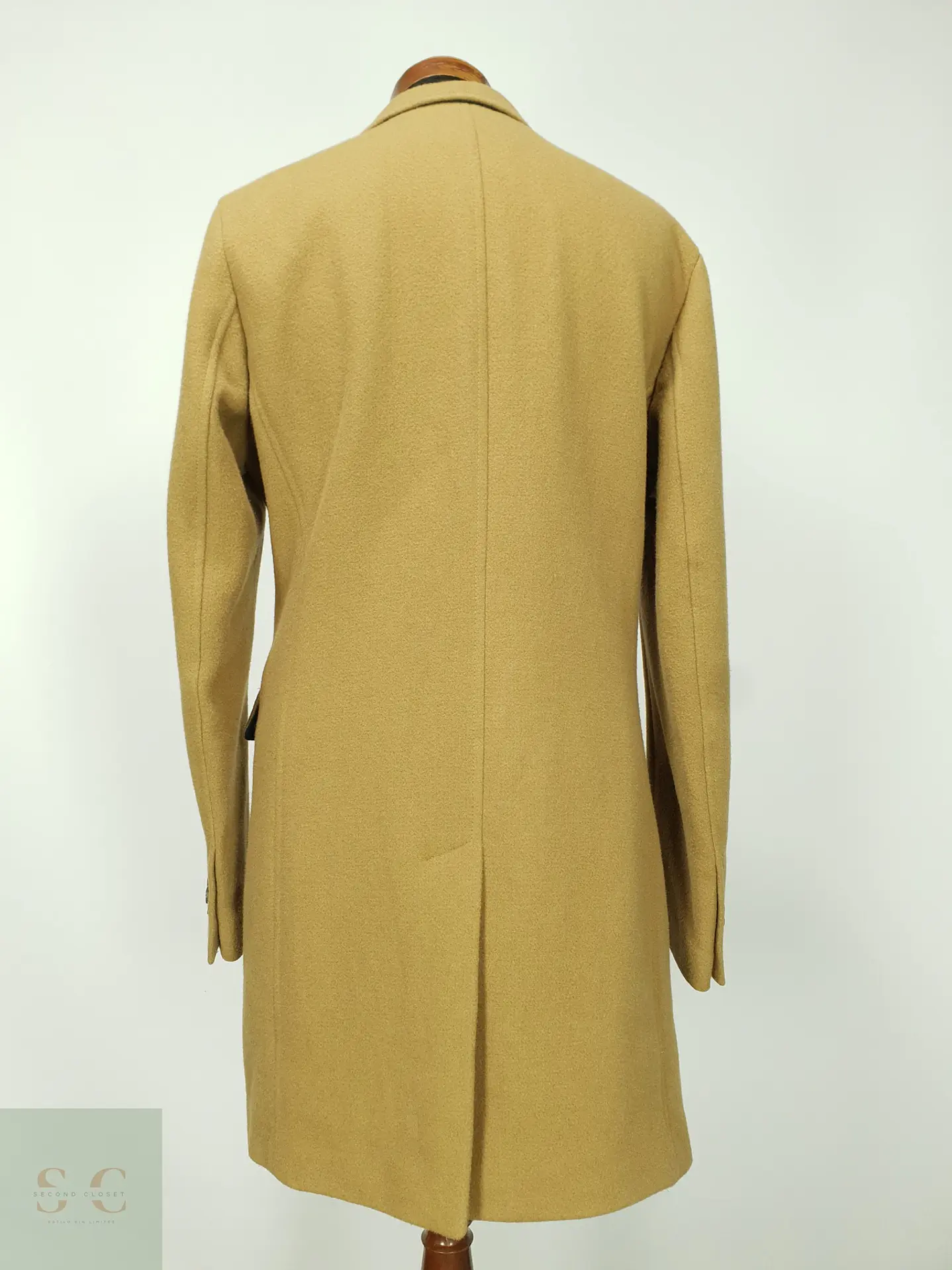 Abrigo Clásico de Paño Camel con Solapa de Muesca Marc O'Polo Talla L 8