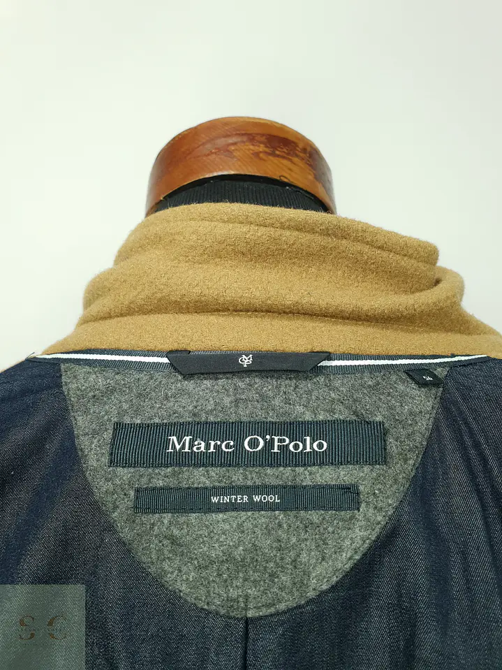 Abrigo Clásico de Paño Camel con Solapa de Muesca Marc O'Polo Talla L 9